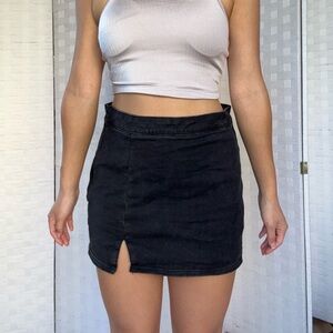 American Eagle Outfitters Black Denim Skort